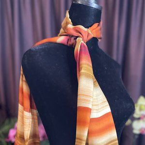 Designer, Vintage Echo Oblong Chiffon Scarf